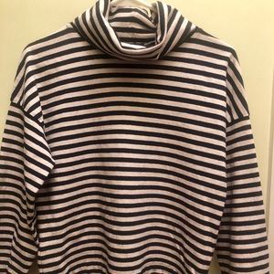 J crew striped turtleneck